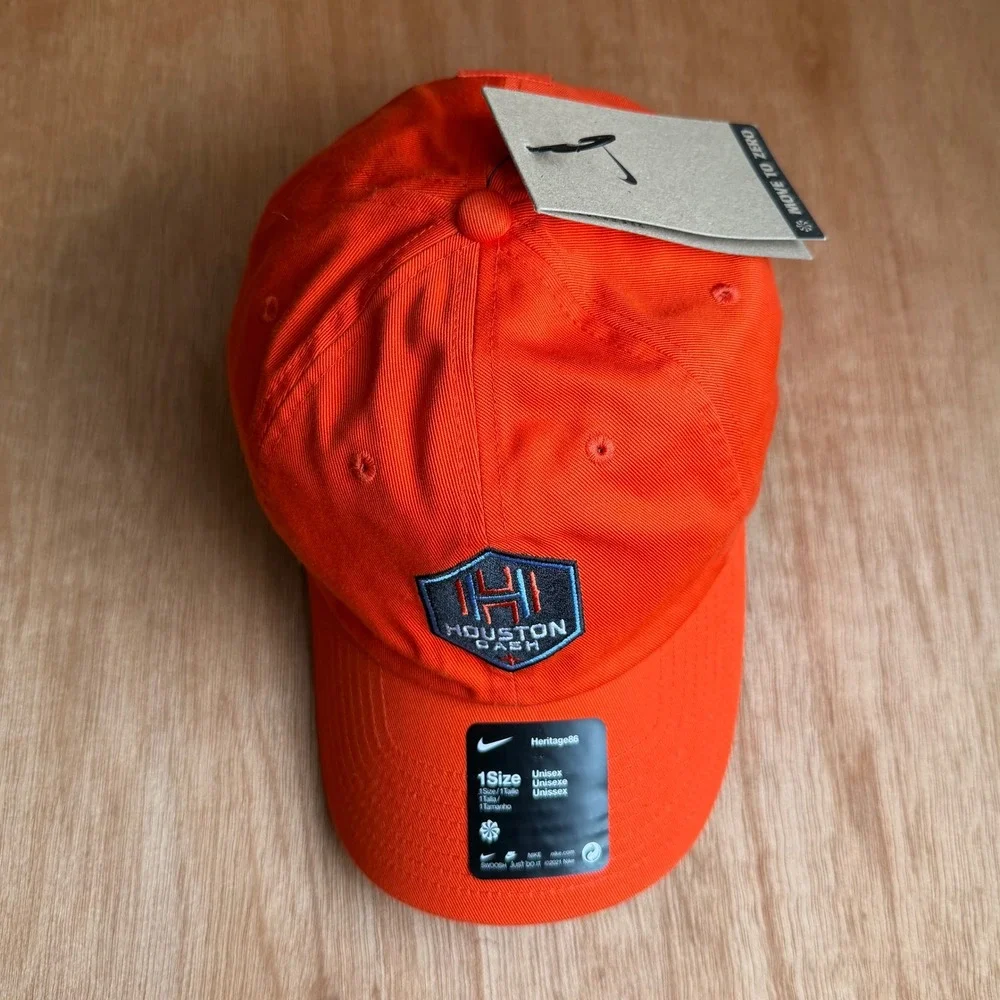 Nike Houston Dash Campus Cap Hat Orange NEW embroidered patch streetwear golf